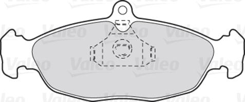 Valeo 301356 - Тормозные колодки, дисковые, комплект www.autospares.lv