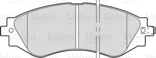 Valeo 301361 - Тормозные колодки, дисковые, комплект www.autospares.lv