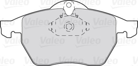 Valeo 301305 - Тормозные колодки, дисковые, комплект www.autospares.lv