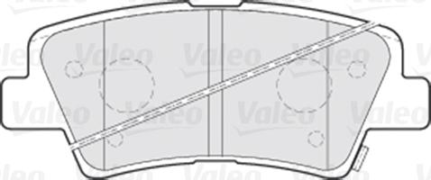 Valeo 670301 - Тормозные колодки, дисковые, комплект www.autospares.lv