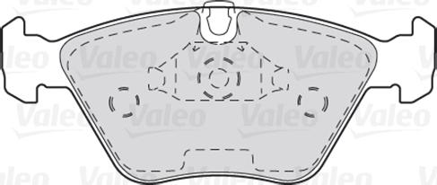 Valeo 301310 - Тормозные колодки, дисковые, комплект www.autospares.lv