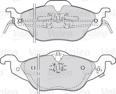 Valeo 301322 - Bremžu uzliku kompl., Disku bremzes www.autospares.lv