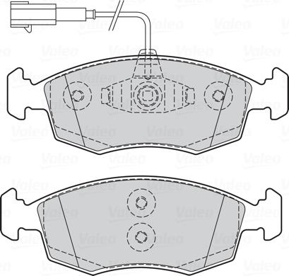 Valeo 301298 - Bremžu uzliku kompl., Disku bremzes www.autospares.lv