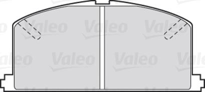 Valeo 301266 - Bremžu uzliku kompl., Disku bremzes www.autospares.lv