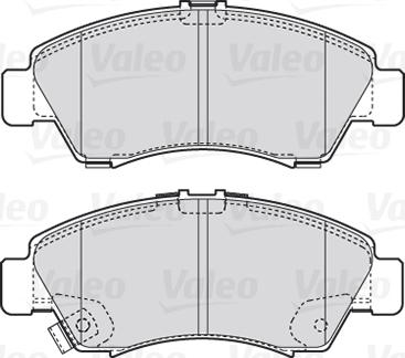 Valeo 301760 - Brake Pad Set, disc brake www.autospares.lv