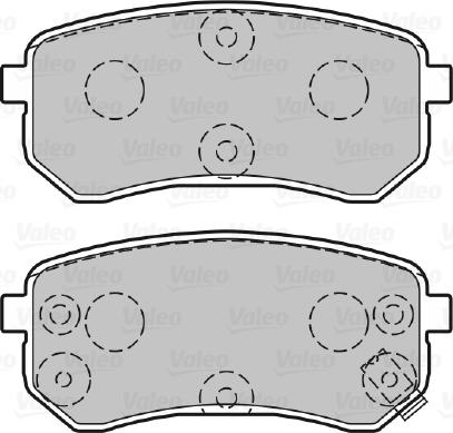 Valeo 301706 - Тормозные колодки, дисковые, комплект www.autospares.lv