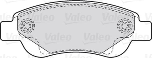 Valeo 670718 - Brake Pad Set, disc brake www.autospares.lv