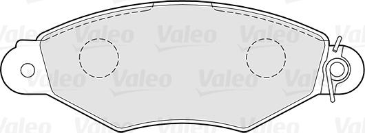 Valeo 301726 - Bremžu uzliku kompl., Disku bremzes www.autospares.lv