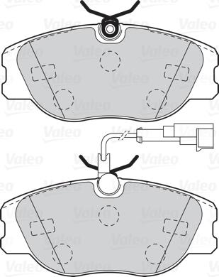 Valeo 302091 - Bremžu uzliku kompl., Disku bremzes autospares.lv