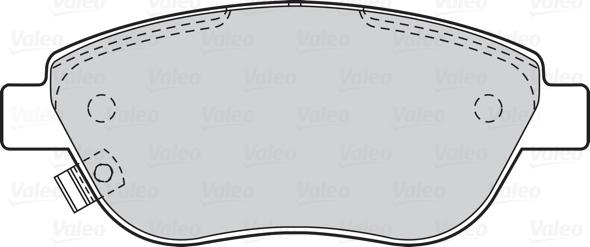 Valeo 302069 - Тормозные колодки, дисковые, комплект www.autospares.lv