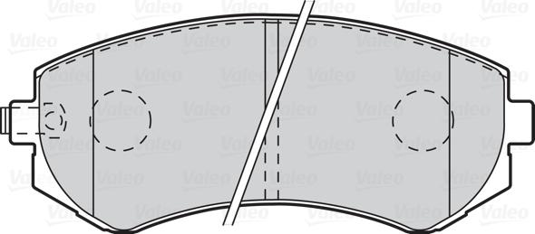 Valeo 302062 - Brake Pad Set, disc brake www.autospares.lv