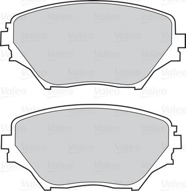 Valeo 302033 - Brake Pad Set, disc brake www.autospares.lv