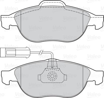 Valeo 302074 - Bremžu uzliku kompl., Disku bremzes www.autospares.lv