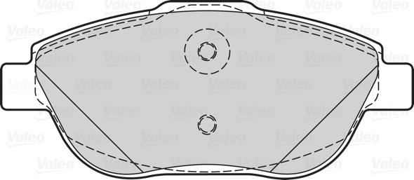 Valeo 302148 - Bremžu uzliku kompl., Disku bremzes www.autospares.lv