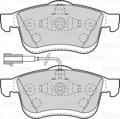 Valeo 302109 - Brake Pad Set, disc brake www.autospares.lv