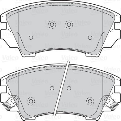 Valeo 302117 - Brake Pad Set, disc brake www.autospares.lv