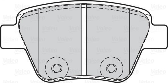 Valeo 302134 - Тормозные колодки, дисковые, комплект www.autospares.lv