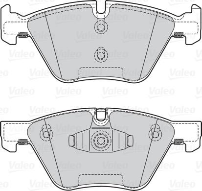 Valeo 302132 - Bremžu uzliku kompl., Disku bremzes autospares.lv