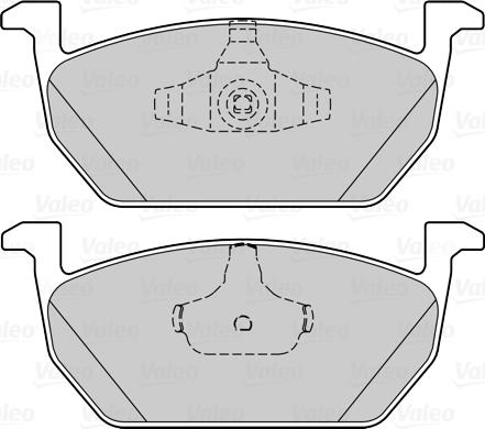 Valeo 302317 - Bremžu uzliku kompl., Disku bremzes www.autospares.lv