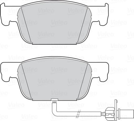 Valeo 302320 - Bremžu uzliku kompl., Disku bremzes www.autospares.lv