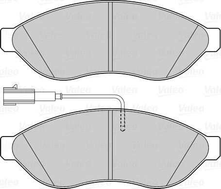 Valeo 302263 - Bremžu uzliku kompl., Disku bremzes www.autospares.lv