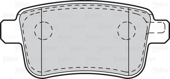 Valeo 670011 - Bremžu uzliku kompl., Disku bremzes www.autospares.lv