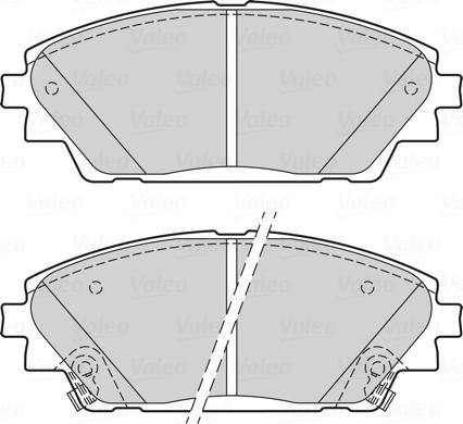 Valeo 302285 - Bremžu uzliku kompl., Disku bremzes autospares.lv