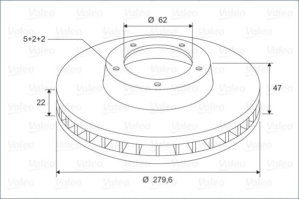 Valeo 297135 - Bremžu diski www.autospares.lv