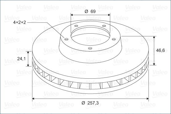 Valeo 297292 - Bremžu diski www.autospares.lv