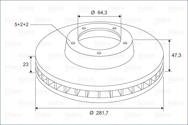 Valeo 297267 - Bremžu diski www.autospares.lv