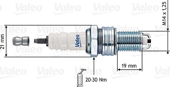 Valeo 246907 - Aizdedzes svece autospares.lv