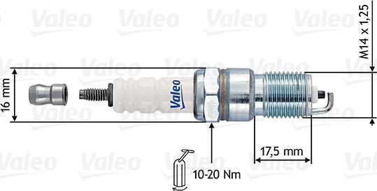 Valeo 246910 - Aizdedzes svece autospares.lv