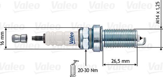 Valeo 246918 - Aizdedzes svece www.autospares.lv