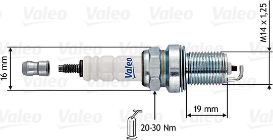 Valeo 246913 - Aizdedzes svece autospares.lv