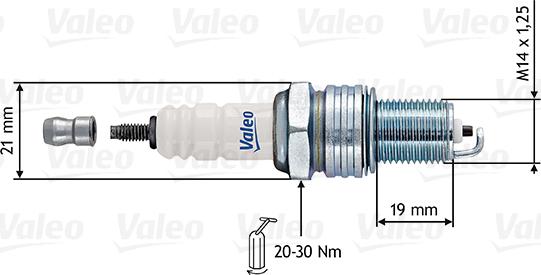 Valeo 246912 - Aizdedzes svece autospares.lv