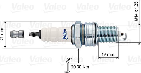 Valeo 246894 - Aizdedzes svece autospares.lv