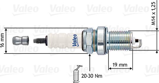 Valeo 246895 - Свеча зажигания www.autospares.lv