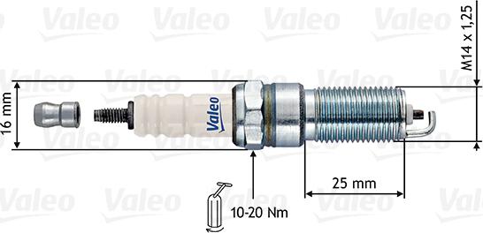 Valeo 246890 - Aizdedzes svece www.autospares.lv