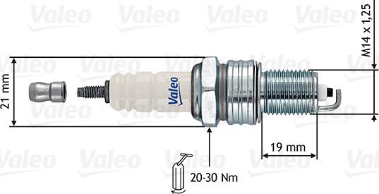 Valeo 246891 - Aizdedzes svece www.autospares.lv