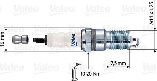 Valeo 246893 - Aizdedzes svece autospares.lv