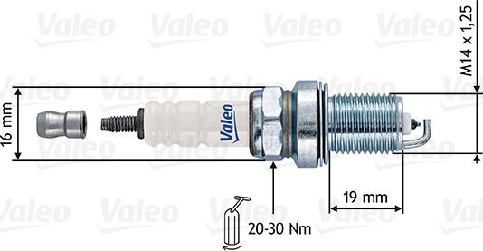 Valeo 246892 - Spark Plug www.autospares.lv