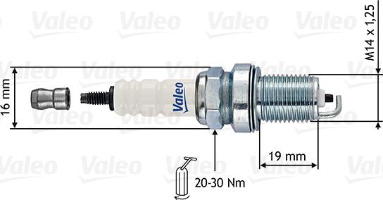 Valeo 246858 - Aizdedzes svece autospares.lv