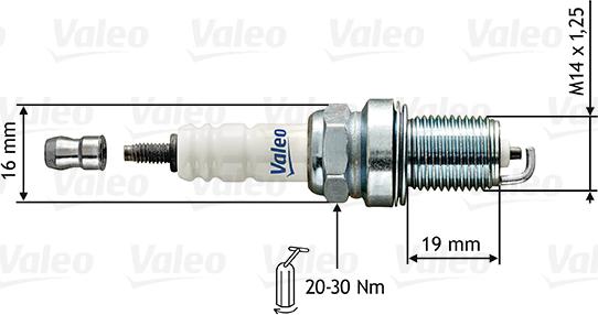 Valeo 246853 - Aizdedzes svece www.autospares.lv