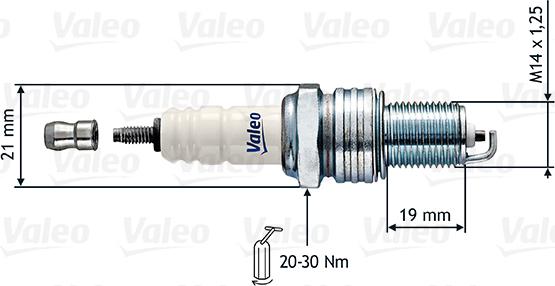 Valeo 246857 - Aizdedzes svece autospares.lv