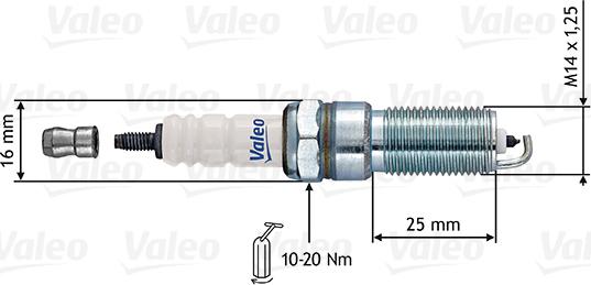 Valeo 246866 - Aizdedzes svece www.autospares.lv