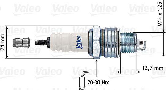 Valeo 246861 - Aizdedzes svece autospares.lv