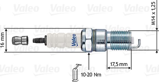 Valeo 246868 - Spark Plug www.autospares.lv