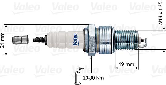 Valeo 246862 - Spark Plug www.autospares.lv