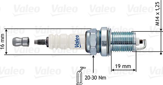 Valeo 246884 - Aizdedzes svece www.autospares.lv