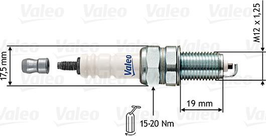 Valeo 246888 - Aizdedzes svece www.autospares.lv